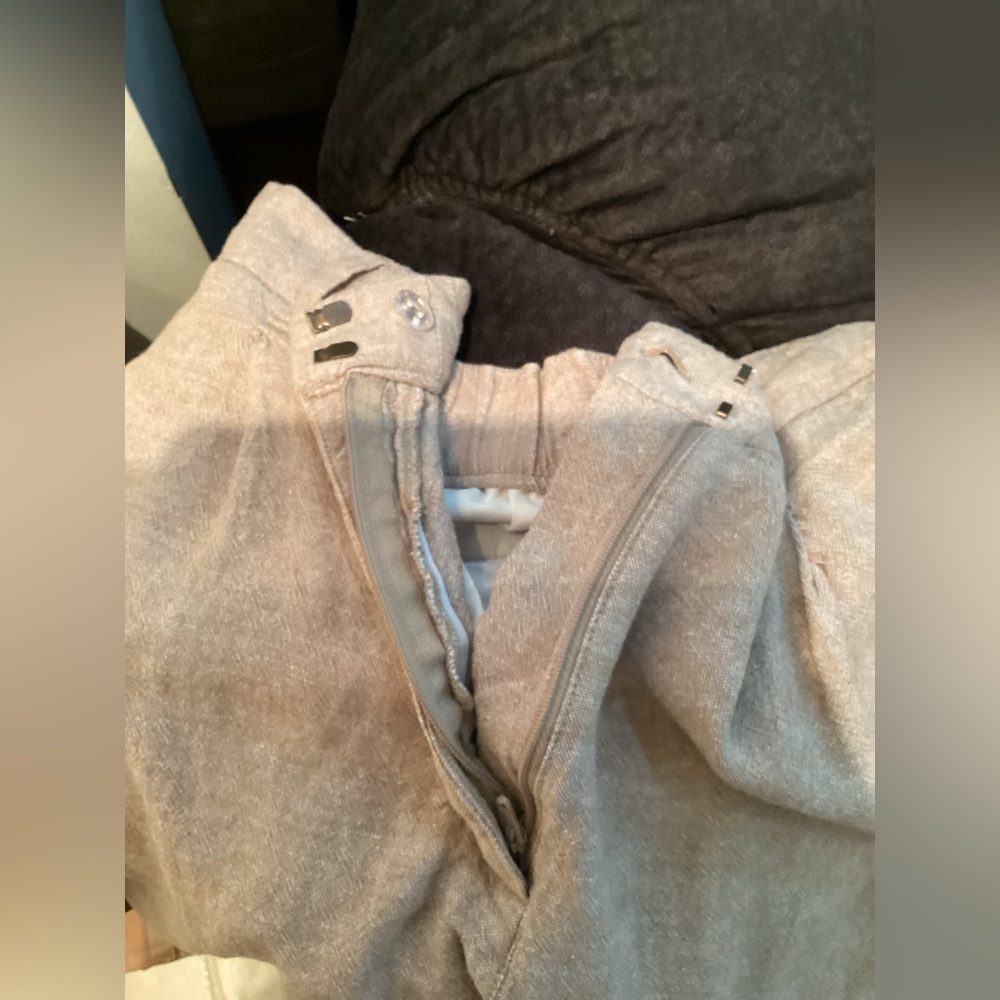 Old Navy linen blend Taylor wide leg trouser light tan Woman’s size XL - Picture 14 of 15